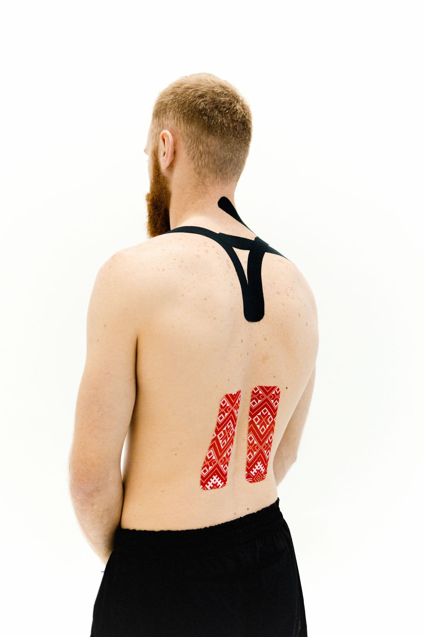 Therapeutic support applied to a patient's upper back